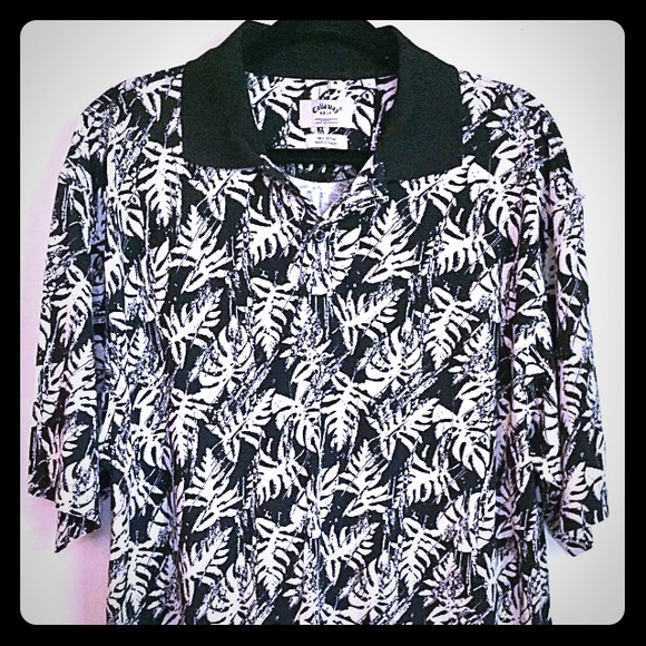 Callaway Golf Shirt (Large) Black White Cotton - Picture 1 of 3